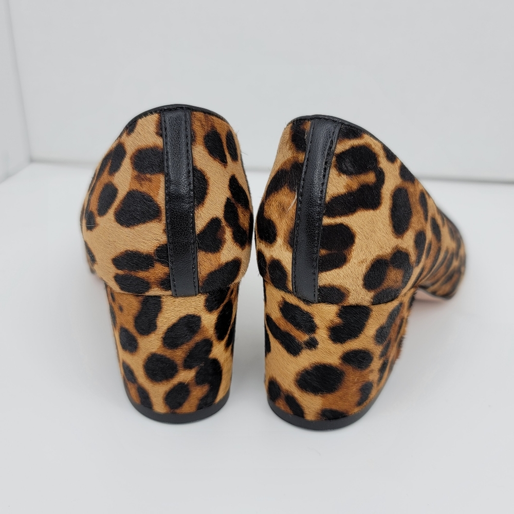 BNIB J.Crew Pointed Block Heel Pumps in Calf Hair - Picture 5 of 10